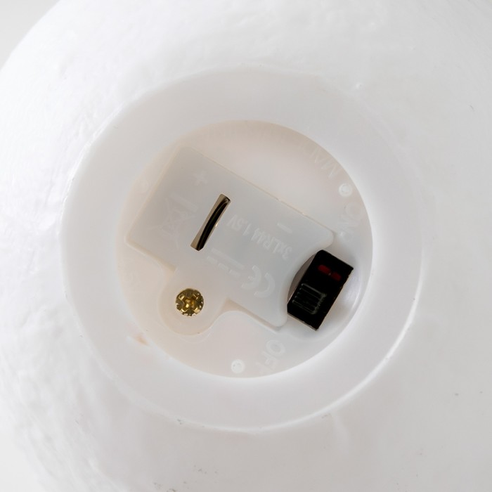 Ночник "Девочка на луне" LED от батареек 3xLR44 розовый 10х10х14 см 7332058