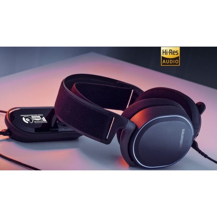 фото Наушники steelseries arctis pro + gamedac, игровые, полноразмерные, мониторные, 3м, черные