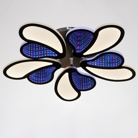

УЦЕНКА Люстра с ПДУ 69663/5BK LED 125Вт диммер 3000-6000K черный 50х50 см