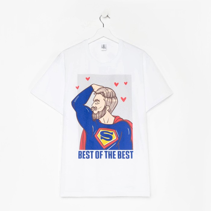 

Футболка мужская KAFTAN "Best", белый, р. 52