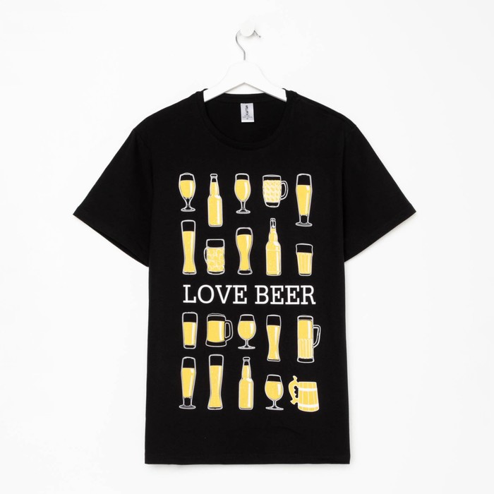 

Футболка мужская KAFTAN "Love beer", черный, р. 56