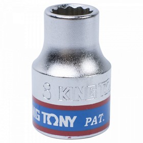

Головка торцевая KING TONY 333008M, 12-гранная, 3/8", 8 мм