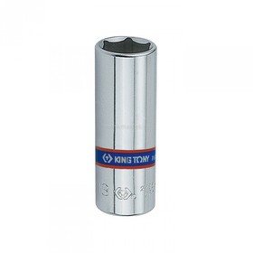 

Головка торцевая KING TONY 223513M, 6-гранная, глубокая, 1/4", 13 мм