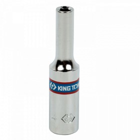 

Головка торцевая KING TONY 223504M, 6-гранная, глубокая, 1/4", 4 мм