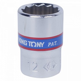 

Головка торцевая KING TONY 233012M, 12-гранная, 1/4", 12 мм