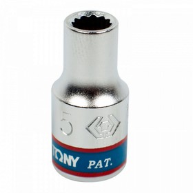 

Головка торцевая KING TONY 233005M, 12-гранная, 1/4", 5 мм