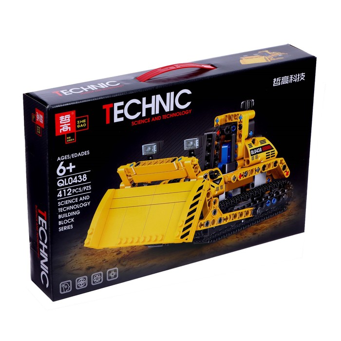 

Конструктор техно «Бульдозер», 412 деталей