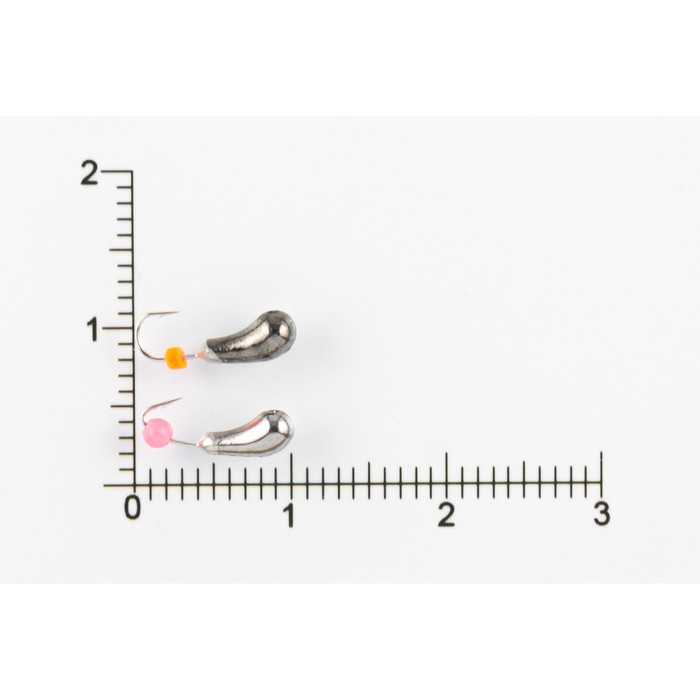 Мормышка вольфрамовая Чесночинка с отверстием d2,5, черный никель (5 шт) DS Fishing
