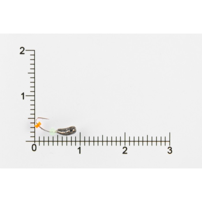 Мормышка вольфрамовая Чесночинка с фаской с отверстием d2,5, черный никель (5 шт) DS Fishing   76372