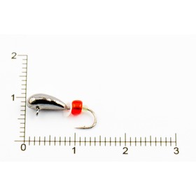 

Мормышка вольфрамовая Чесночинка с ушком d4,0, черный никель (5 шт) DS Fishing
