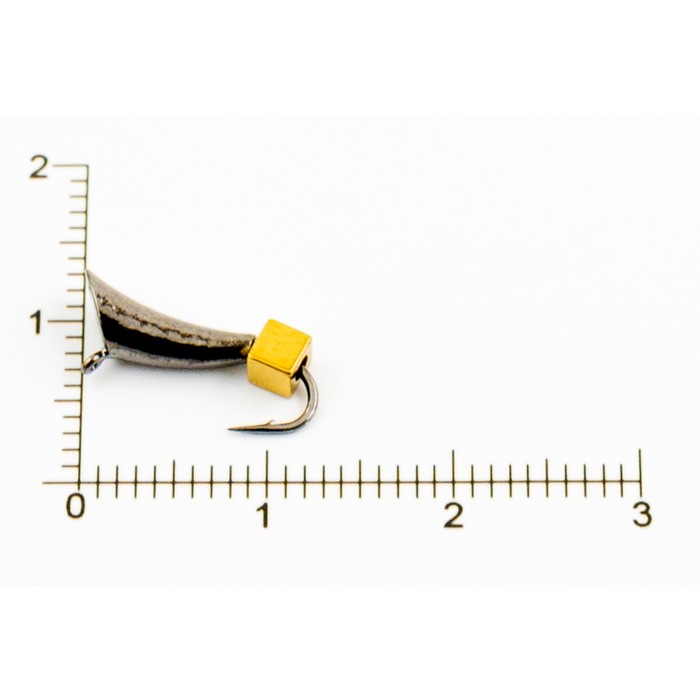 Мормышка вольфрамовая Банан Гвоздик d4,0, черный никель (5 шт) DS Fishing