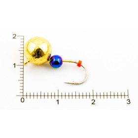 

Мормышка вольфрамовая Шар с ушком d8,0, золото (3шт/уп) DS Fishing