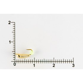 

Мормышка вольфрамовая Банан с пропилом d2,5, золото (5 шт) DS Fishing