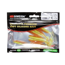 

Приманка силиконовая SIWEIDA "Crazy Shad" 7,5см 2,6г (7шт.) цв. 358