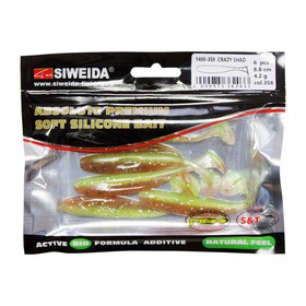 

Приманка силиконовая SIWEIDA "Crazy Shad" 8,8см 4,2г (6шт.) цв. 358