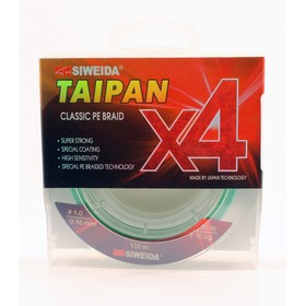 

Шнур плетеный SIWEIDA"TAIPAN CLASSIC PE BRAID X4" 0,16мм135м(#1.0, 20lb, 9,10кг,light-green) 76381