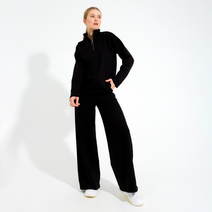 

Костюм (джемпер, брюки) MINAKU: Casual Collection цвет чёрный, размер 44