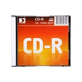 Диск CD-R Data Standard, 52x, 700 Мб, Slim, 1 шт Ош
