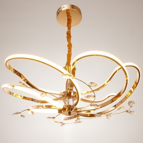 

Люстра 1689/6 LED 210Вт 3000-6000К золото 77х77х28 см
