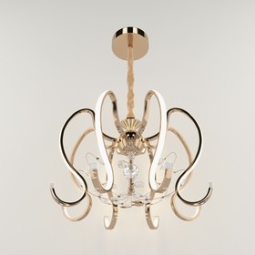 

Люстра 1690/8 LED 130Вт 3000-6000К золото 76х76х38 см