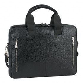 

2-699к Портфель, отдел на молнии, цвет черный 36х27х6,5см