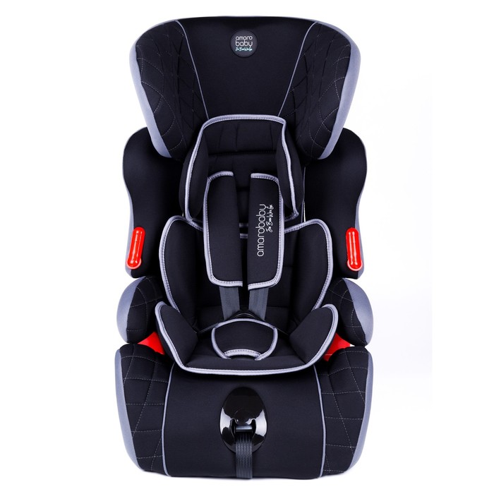 

Автокресло детское AmaroBaby Big Trip, группа 1/2/3 (9-36 кг), цвет чёрный/серый