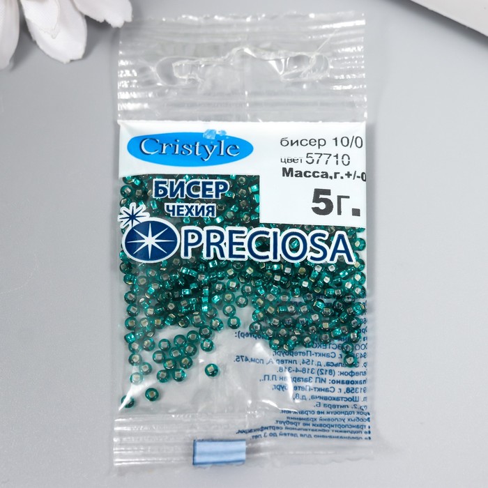 Бисер Чехия Preciosa 5г 10/0 (57710) бисер чехия preciosa 5г 10 0 18305