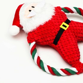 Игрушка канатная "Дед Мороз на обруче", 20 х 6.5 cм от Сима-ленд