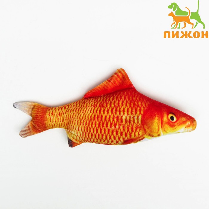 

Игрушка "Рыба моей мечты!" с кошачьей мятой, красный карп, 20 см