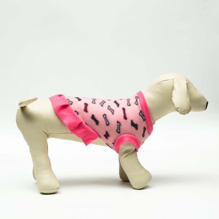 фото Толстовка с юбочкой "косточки", размер xl (дс 40, ош 40, ог 50 см), розовая