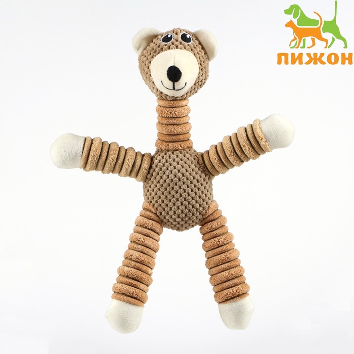 

Игрушка мягкая для собак "Нетипичный медведь", с пищалкой, 40 х 30 см, коричневый