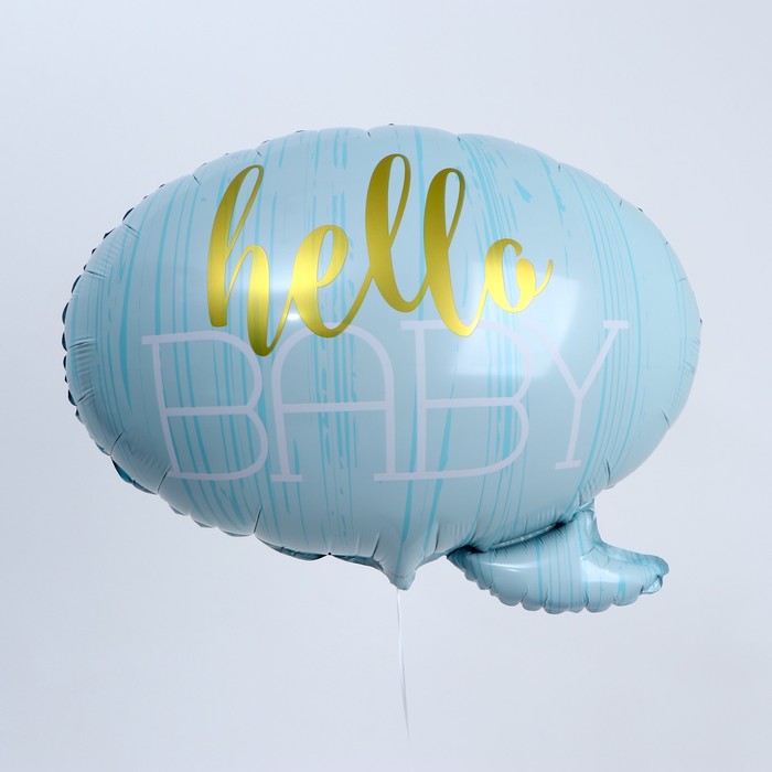 

Шар фольгированный 22" Hello baby Спич, цвет голубой
