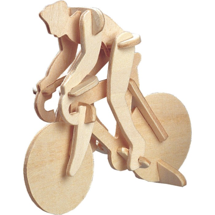 3D-модель сборная деревянная Чудо-Дерево «Велосипедист» цена и фото