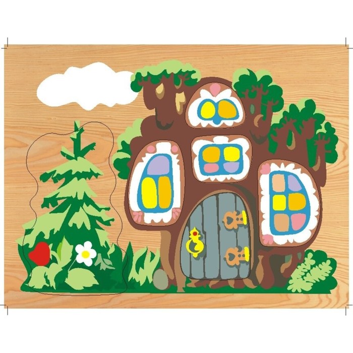 Модель сборная деревянная Чудо-Дерево «Дерево-Теремок»