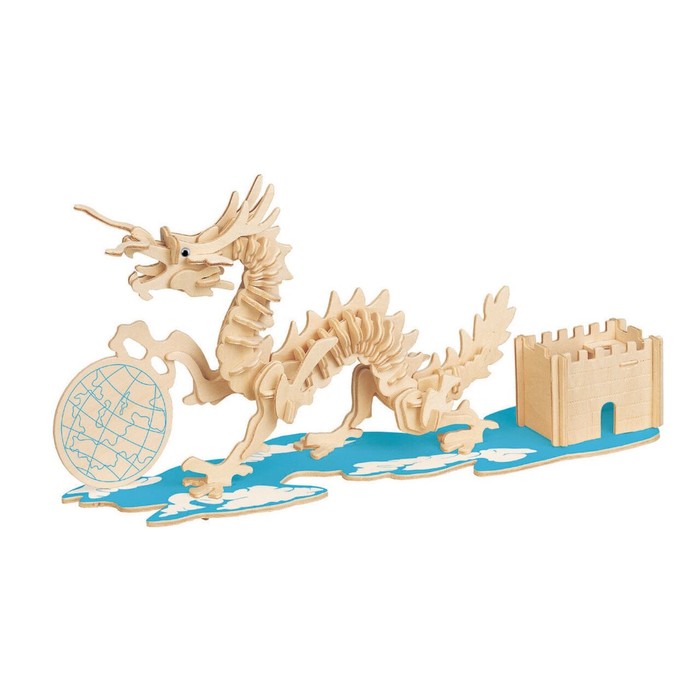 фото Модель деревянная сборная «подставка дракон» чудо-дерево