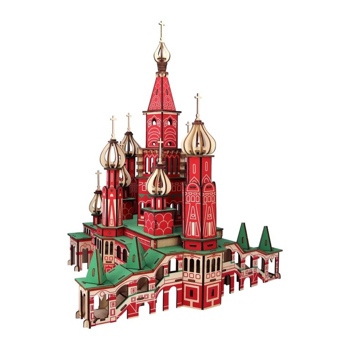 

3D-модель сборная деревянная Чудо-Дерево «Церковь цветная»