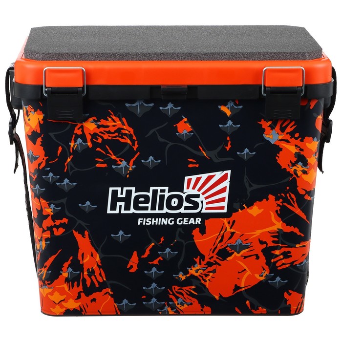 Ящик рыболовный зимний SHARK односекционный оранжевый (HS-IB-19-SHO-1) Helios