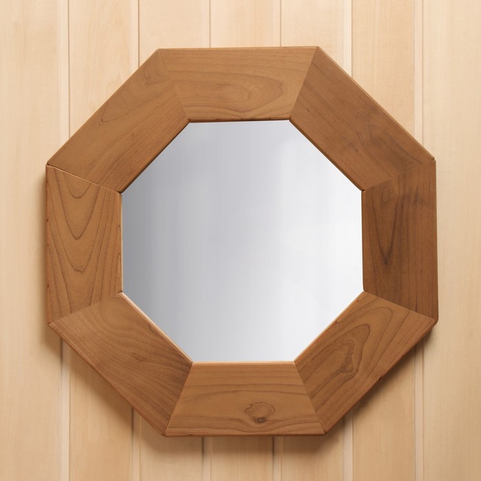 фото Зеркало восьмиугольное "сота" термо, 48х48х3 добропаровъ
