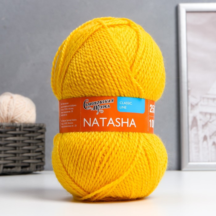 

Пряжа Natasha (НаташаПШ) 50% шерсть, 50% акрил 250м/100гр канарейка_NEW (13428)