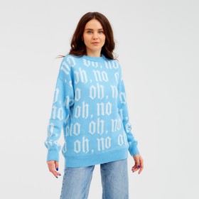Джемпер женский MIST Knitwear, размер 44-46, голубой