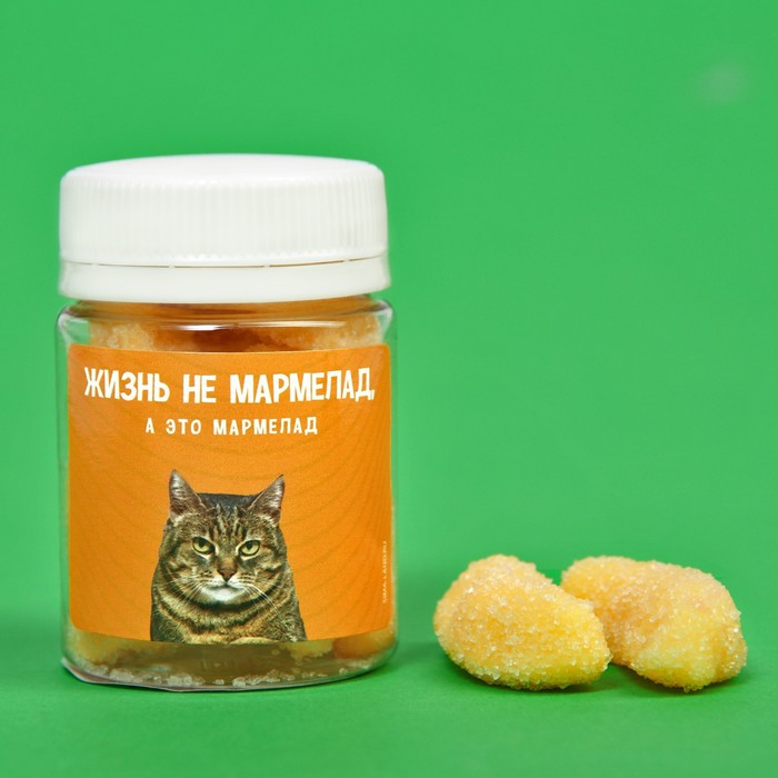 

УЦЕНКА Мармелад в банке «Жизнь не мармелад», вкус: банан, 50 г.