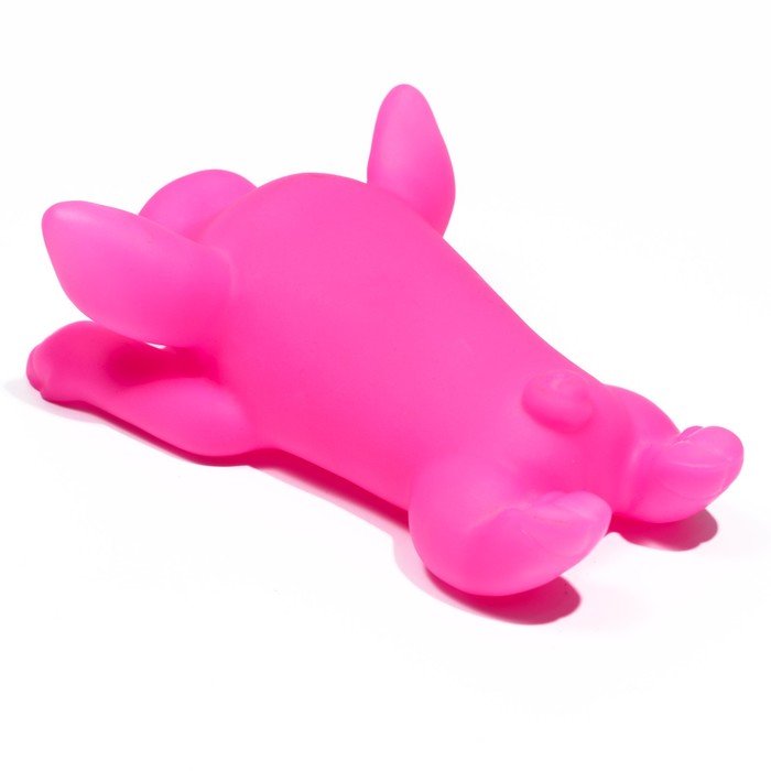 Игрушка пищащая "Буженина" для собак, 13 см, розовая