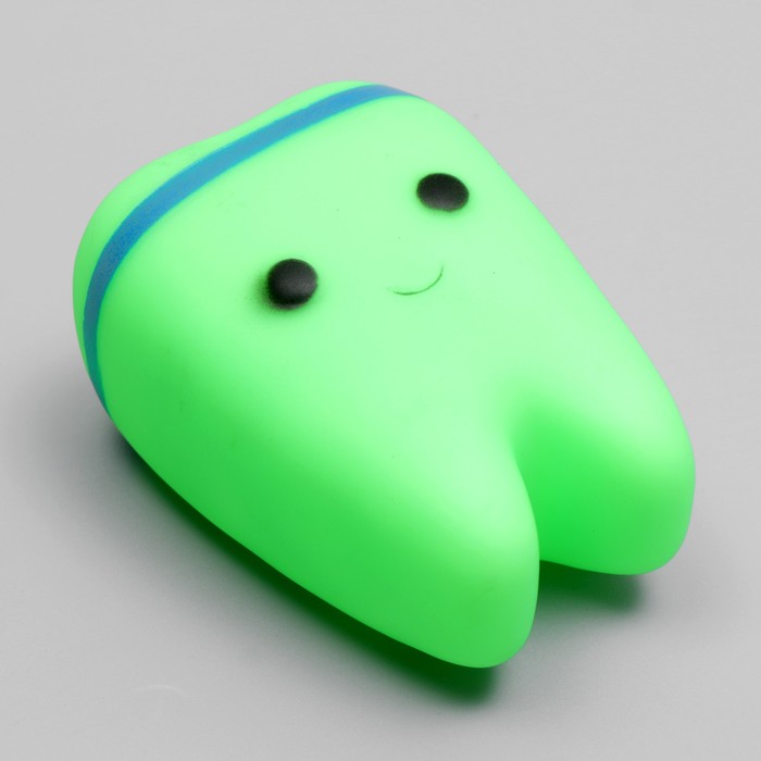 

Игрушка пищащая "Зубик" для собак, 9 x 6,5 см, зелёная