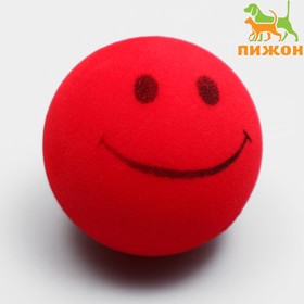 Игрушка бархатная с пищалкой 'Улыбка', 4 см, красная Ош
