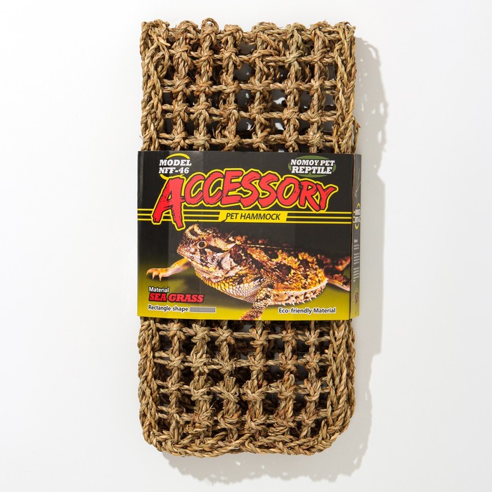 фото Гамак для рептилий nomoypet террариумный, из натуральных материалов, 73 х 19 см nomoy pet