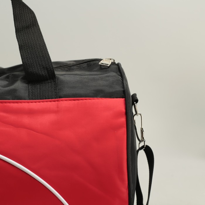 Спортивная сумка "Кант" 1 отдел, длинный ремень, цвет красный