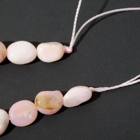 

Бусины на нити галтовка обработанная "Родонит", +/-39см