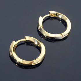 

Швензы-кольца родированные "Изгиб", d=2,2см, цвет золото