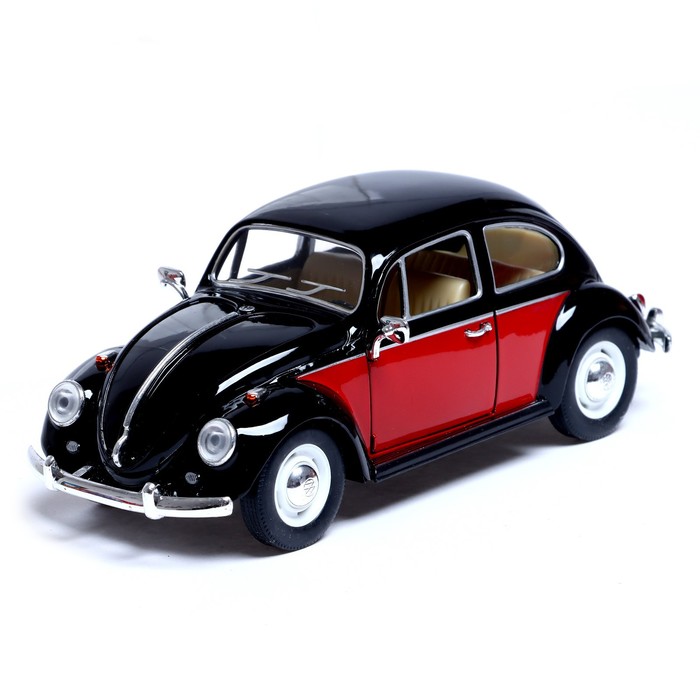 

Машина металлическая 1967 Volkswagen Classical Beetle , 1:24, открываются двери, инерция, цвет чёрный