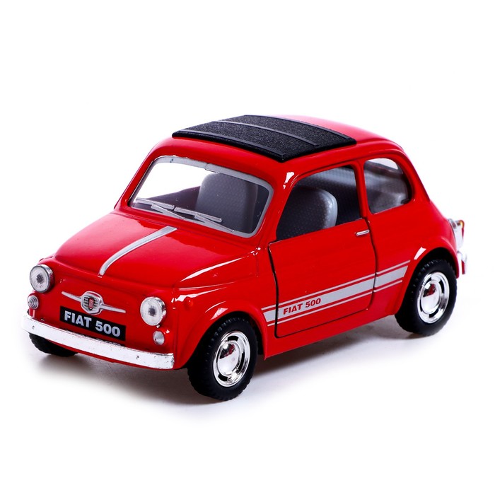

Машина металлическая Fiat 500, 1:24, открываются двери, инерция, цвет красный